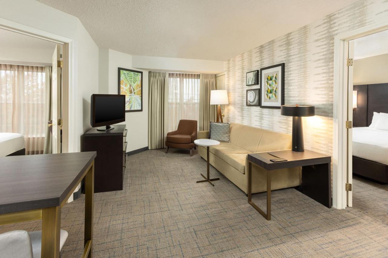 Two-Bedroom Suite with Sofa Bed and Fireplace at Residence Inn By Marriott North Little Rock