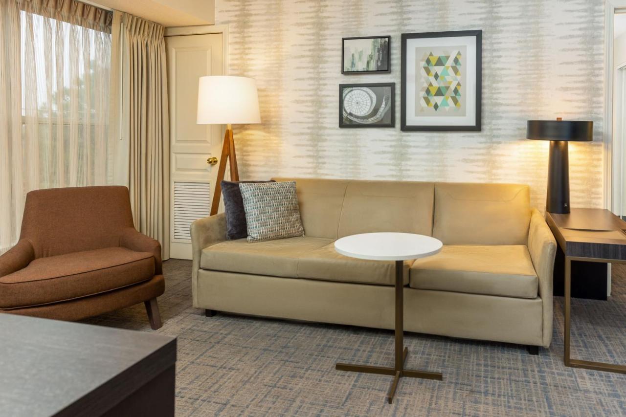 Two-Bedroom Suite with Sofa Bed and Fireplace at Residence Inn By Marriott North Little Rock