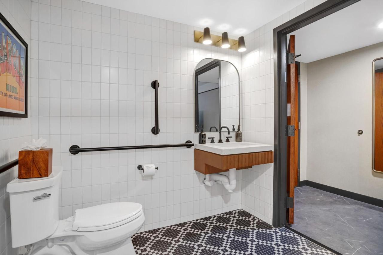 Standard King Room with Mobility Accessible Roll-In Shower at Hotel Indigo Minneapolis Downtown by IHG