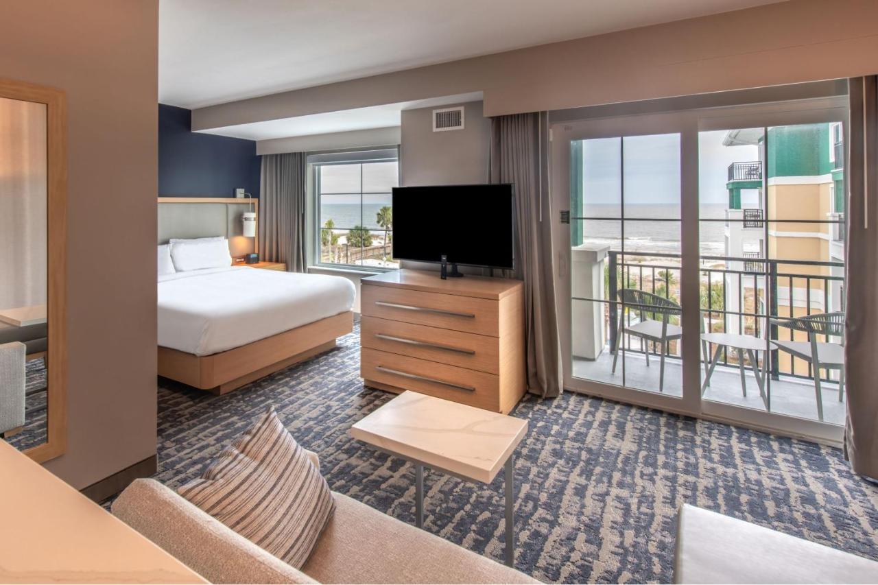 Studio, Oceanfront, One King Bed, Sofa Bed with Balcony at Residence Inn by Marriott Jekyll Island