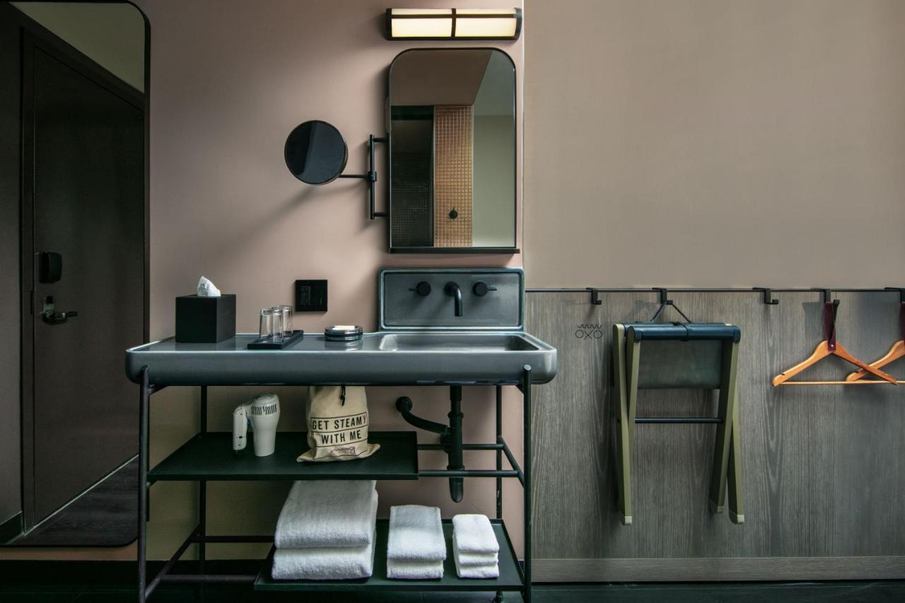 Standard Queen Room with Two Queen Beds and Adapted Tub - Mobility Accessible at Moxy Downtown Los Angeles