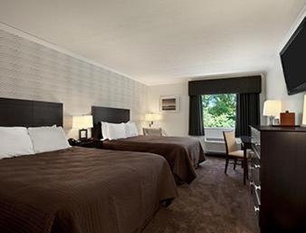 Deluxe Queen Room with Two Queen Beds - Non-Smoking at Travelodge by Wyndham Hubbard OH