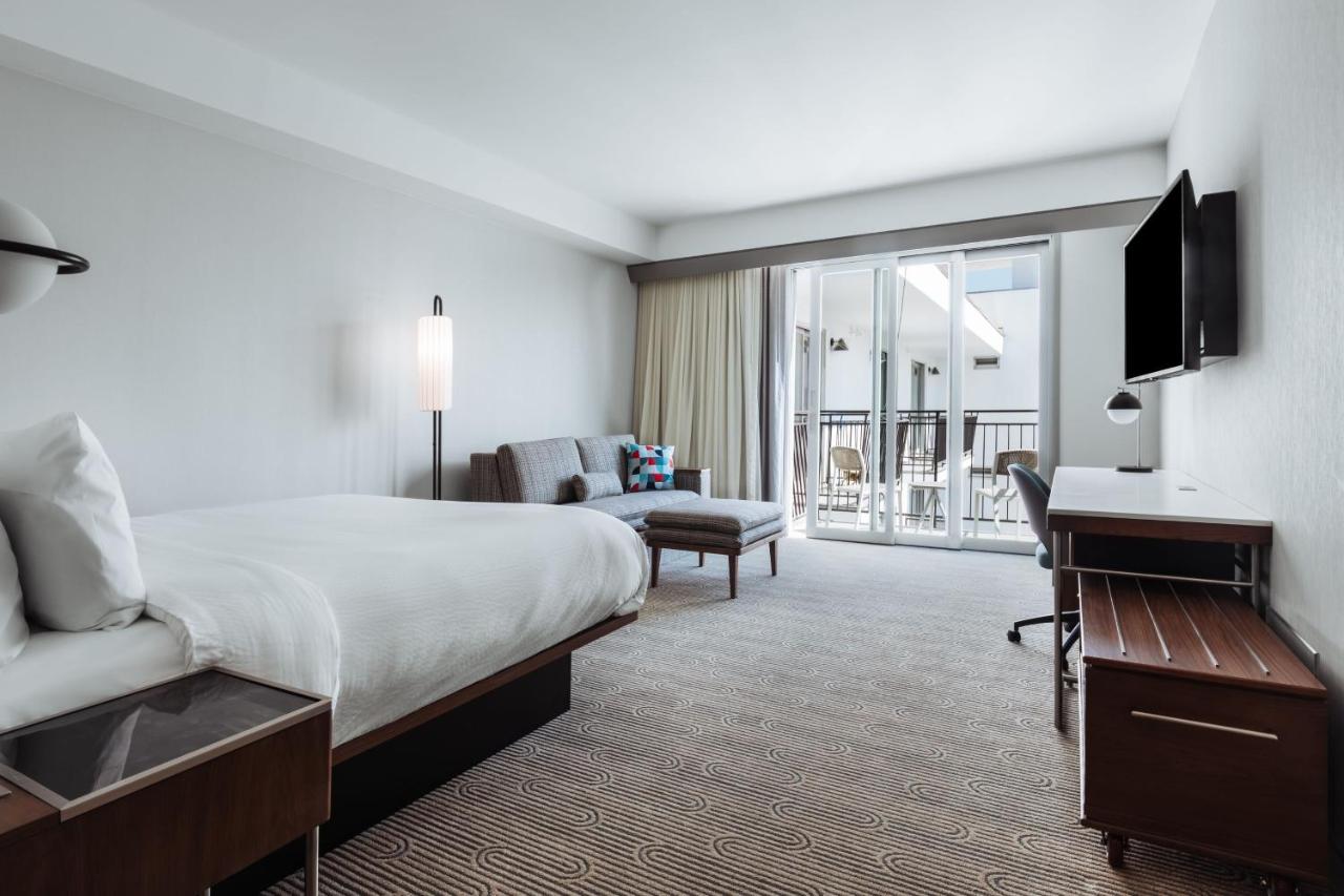 King Room with Balcony and Pool View at Courtyard by Marriott Santa Barbara Downtown
