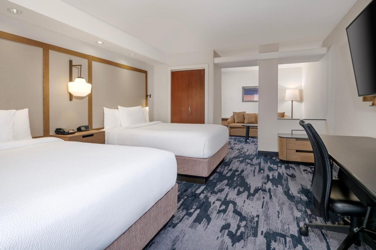 Studio with Two Double Beds and Sofa Bed at Fairfield Inn and Suites by Marriott Denton