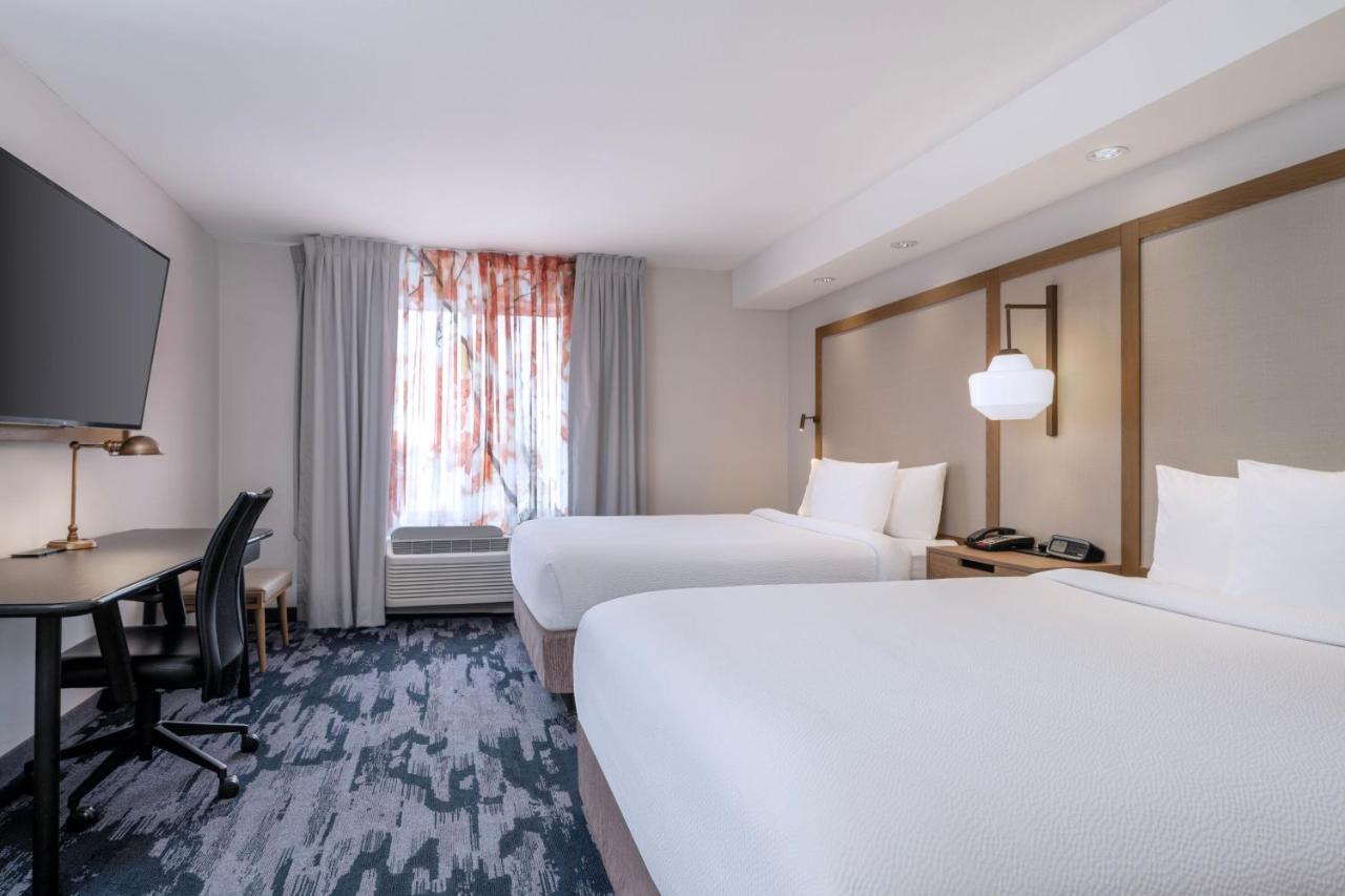 Studio with Two Double Beds and Sofa Bed at Fairfield Inn and Suites by Marriott Denton