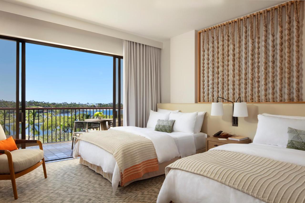 Oceanfront Two Queen Mobility/Hearing Accessible w/Roll-In Shower at Mauna Lani, Auberge Collection