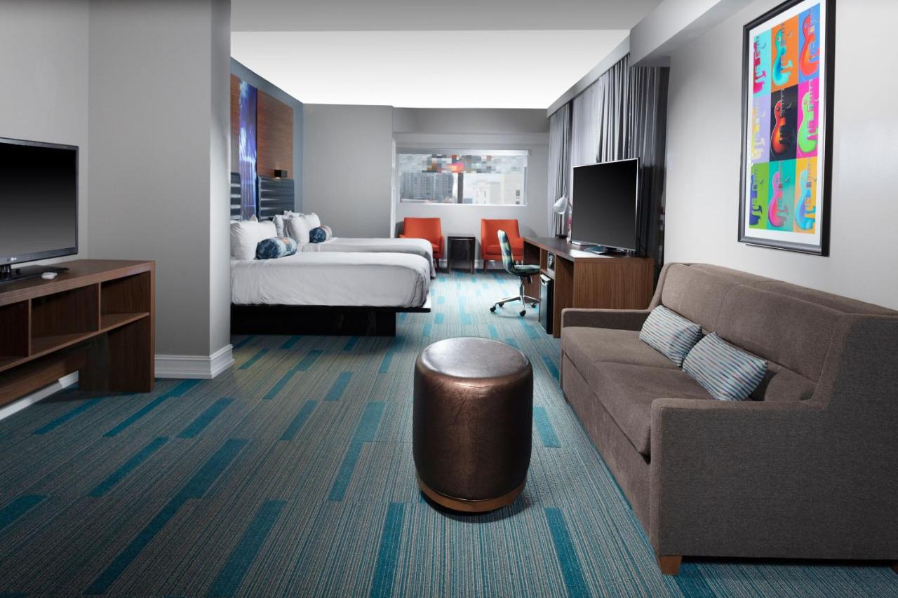 Savvy Suite with 2 Queens, 1 Bedroom Studio Suite at Aloft by Marriott Nashville West End