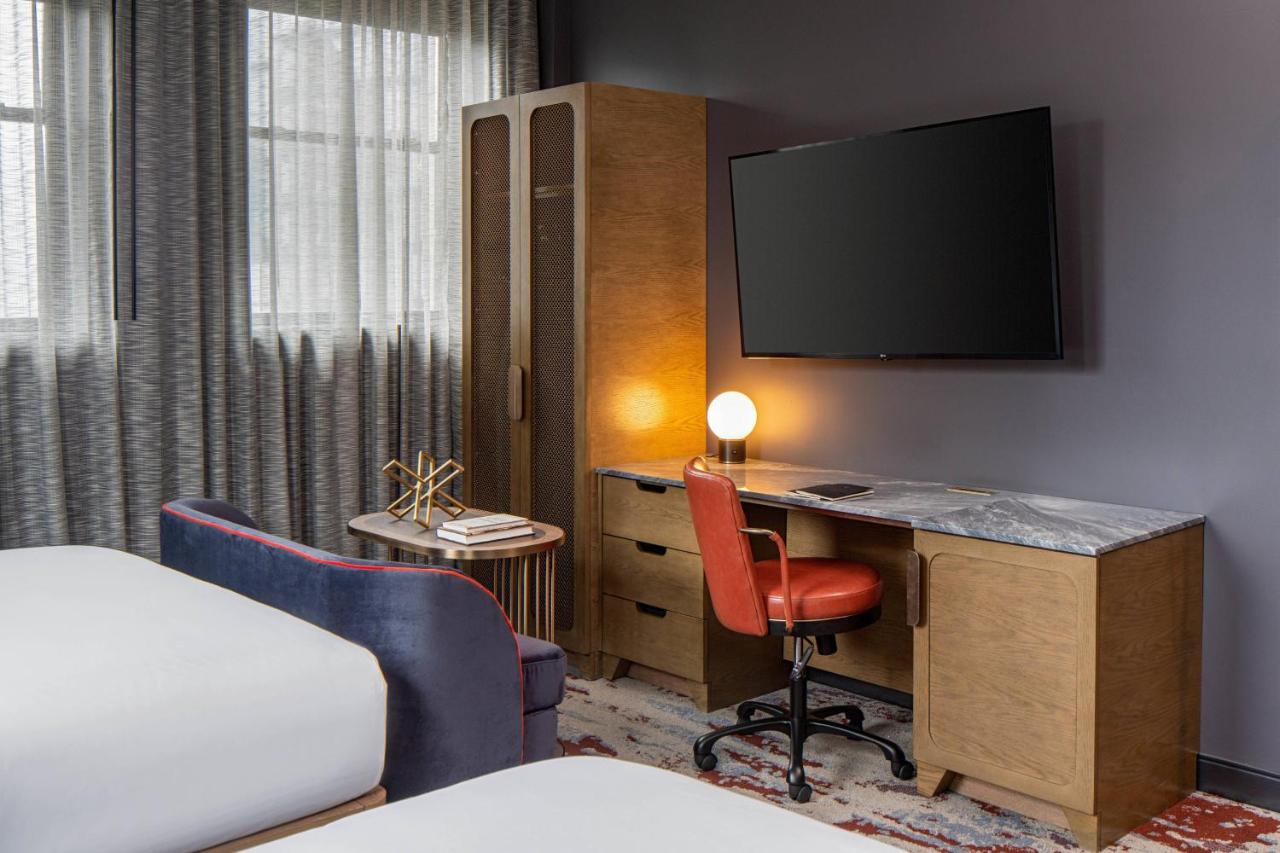 Guest room, 2 Queen, Corner room at The Industrialist Hotel, Pittsburgh, Autograph Collection
