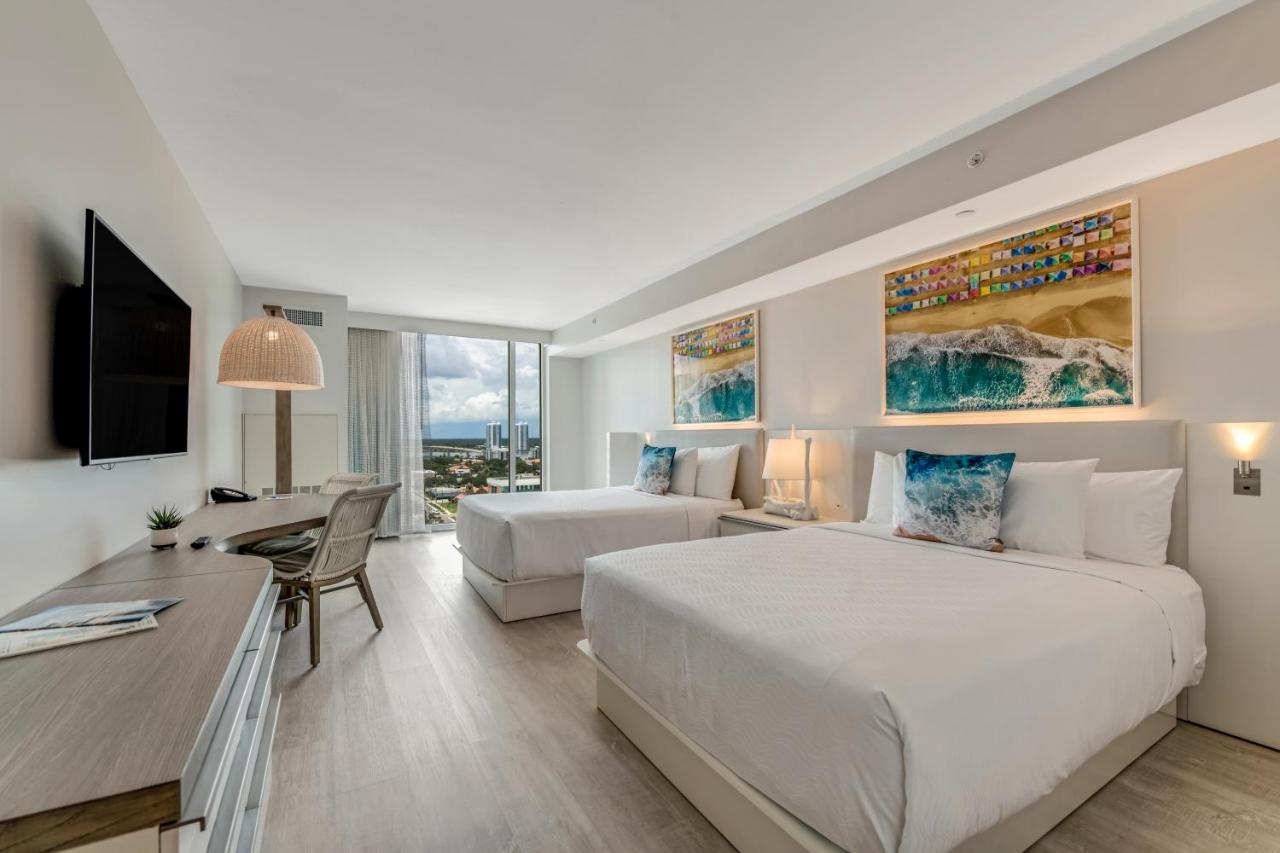 Queen Room with 2 Queen Beds with City View at Daytona Grande Oceanfront Resort