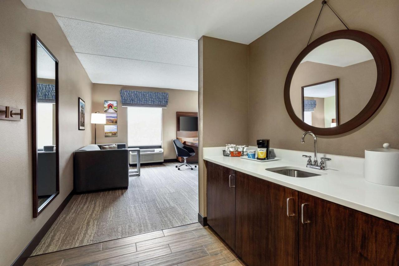 Two Queen Hearing Accessible Studio Suite Non-smoking at Hampton Inn & Suites Frederick-Fort Detrick