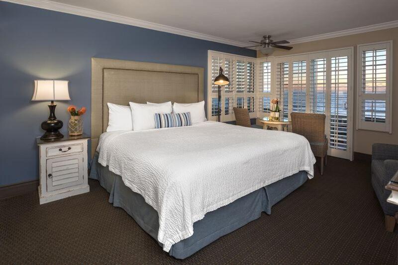 King Room Ocean View with Patio at Sand Pebbles Inn