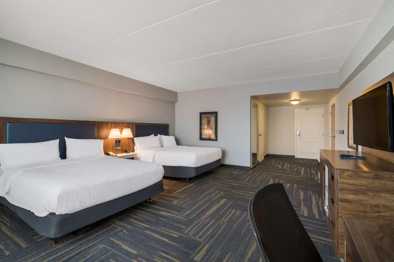 Queen Room with Two Queen Beds - Hearing and Mobility Accessible at Hampton Inn & Suites Plattsburgh