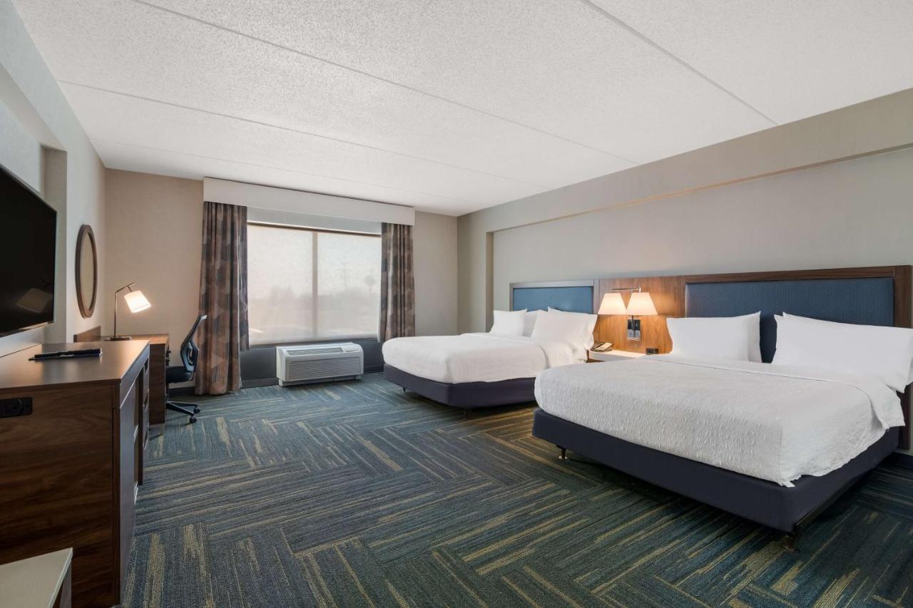 Queen Room with Two Queen Beds - Hearing and Mobility Accessible at Hampton Inn & Suites Plattsburgh