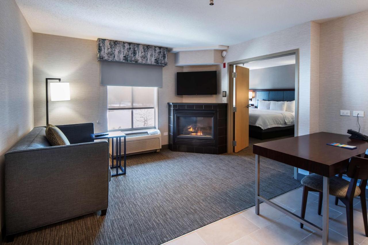 One-Bedroom King Suite with Fireplace at Hampton Inn & Suites Chicago/Lincolnshire