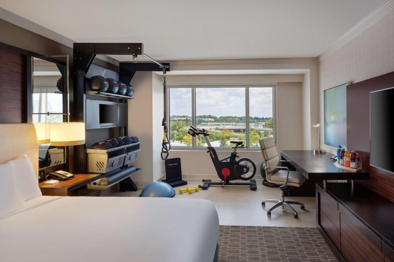 King Room with Fitness Bike at Hilton McLean Tysons Corner