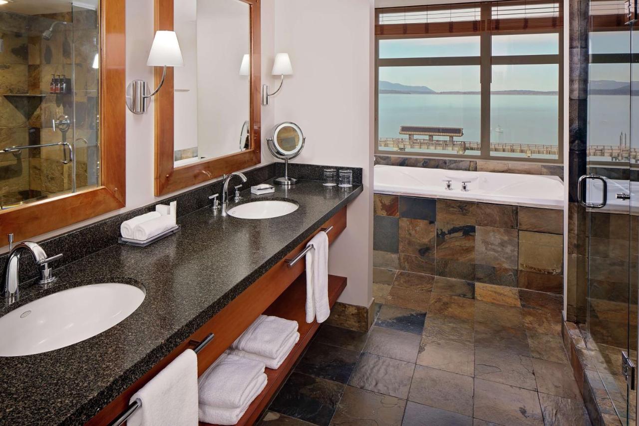 One-Bedroom Corner King Suite with Bay View at Chrysalis Inn & Spa Bellingham, Curio Collection by Hilton