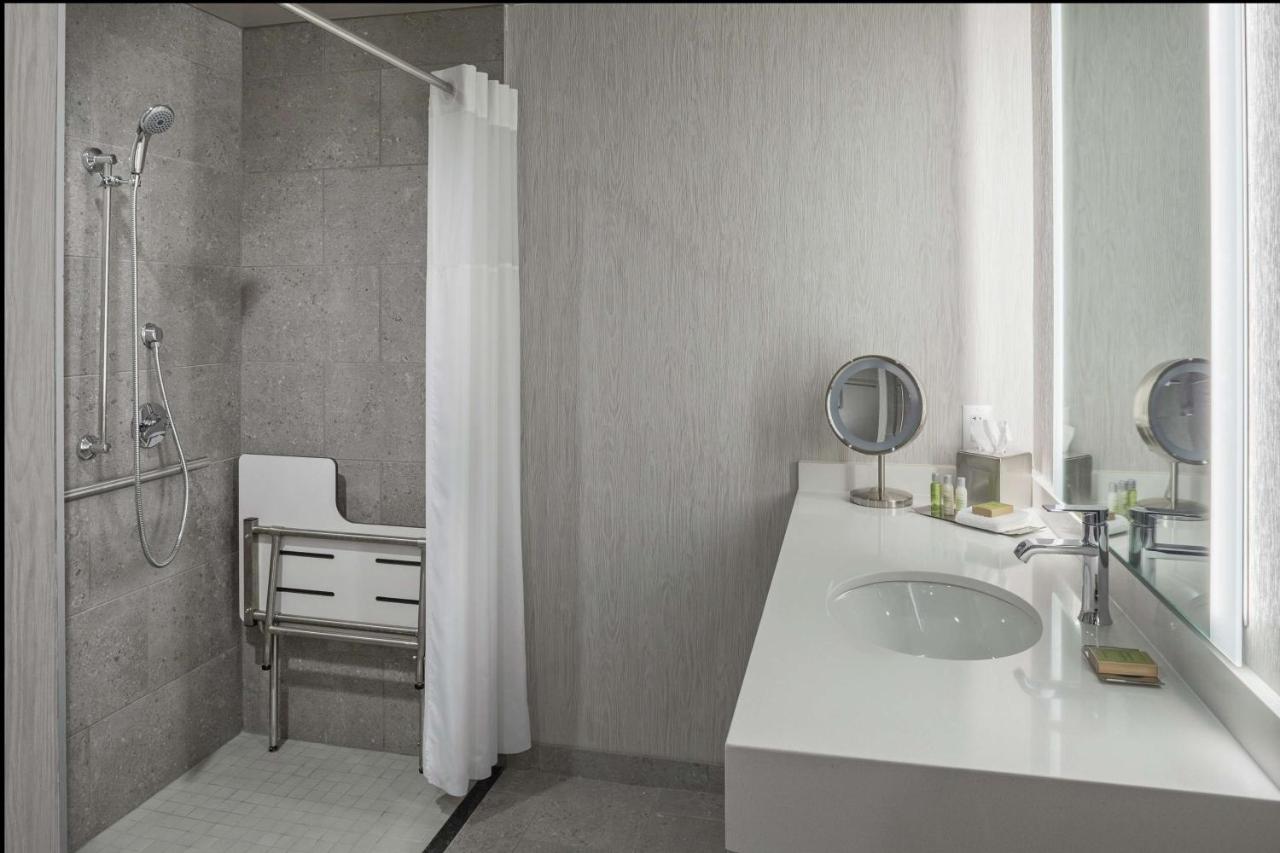 King Room with Roll-In Shower - Mobility/Hearing Accessible at The Bevy Hotel Boerne, a DoubleTree by Hilton