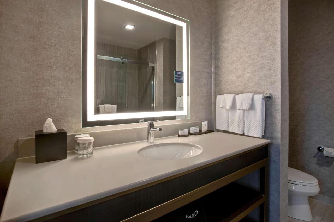 King Corner Suite with River View at Embassy Suites by Hilton Rockford Riverfront