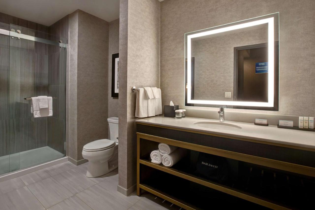 One-Bedroom King Suite - Hearing Accessible at Embassy Suites by Hilton Rockford Riverfront