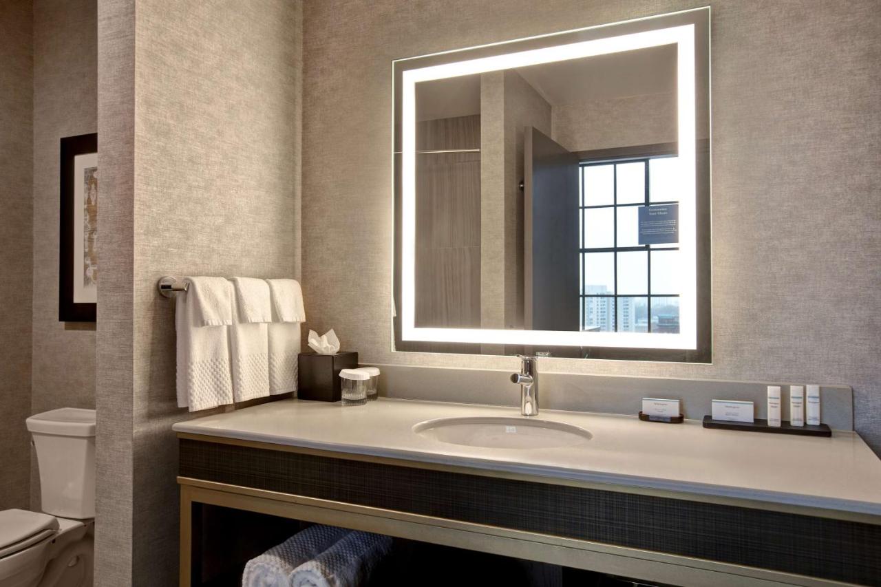Queen Corner Suite with Two Queen Beds at Embassy Suites by Hilton Rockford Riverfront
