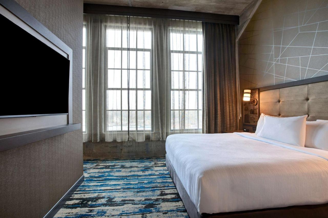 Two-Room King Suite at Embassy Suites by Hilton Rockford Riverfront