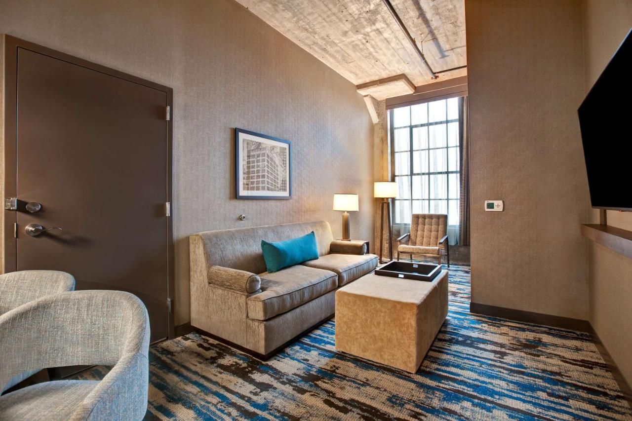 Two-Room Queen Suite with Two Queen Beds at Embassy Suites by Hilton Rockford Riverfront