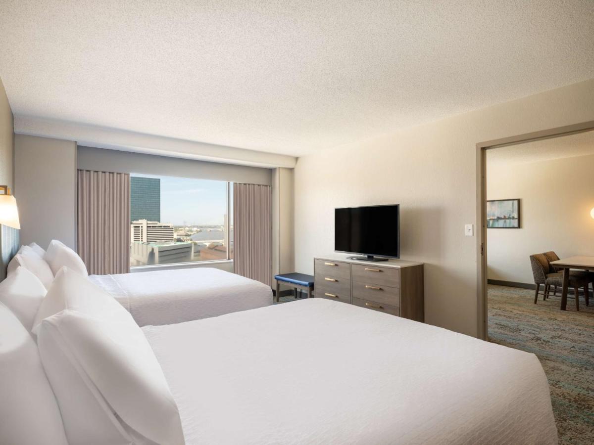 Queen Suite with Two Queen Beds and Water View - Hearing Accessible at Homewood Suites by Hilton Toledo Downtown
