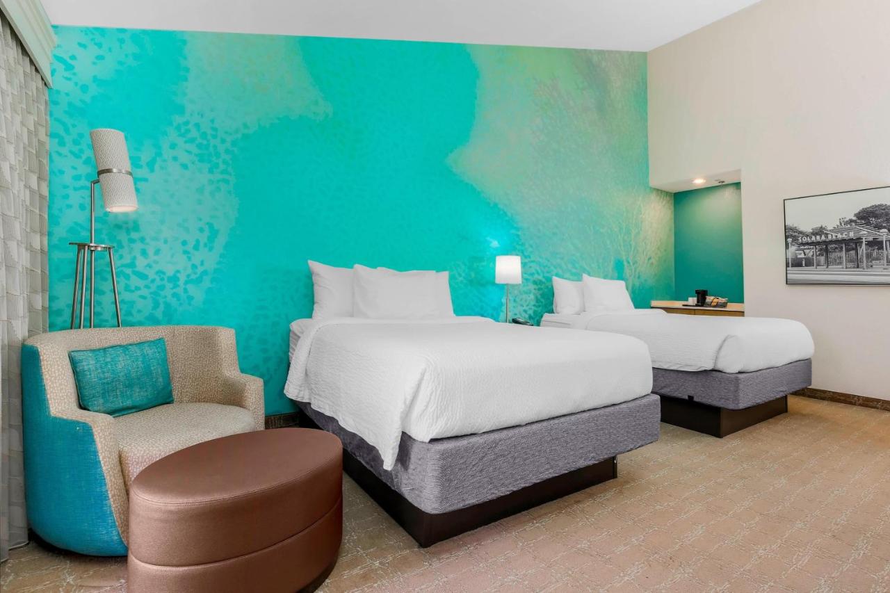 Queen Room with Two Queen Beds at Courtyard by Marriott San Diego Del Mar/Solana Beach