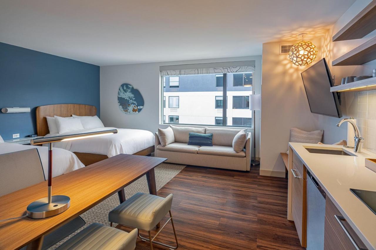 Queen Studio with Two Queen Beds and Sofa Bed at Element by Marriott Colorado Springs Downtown