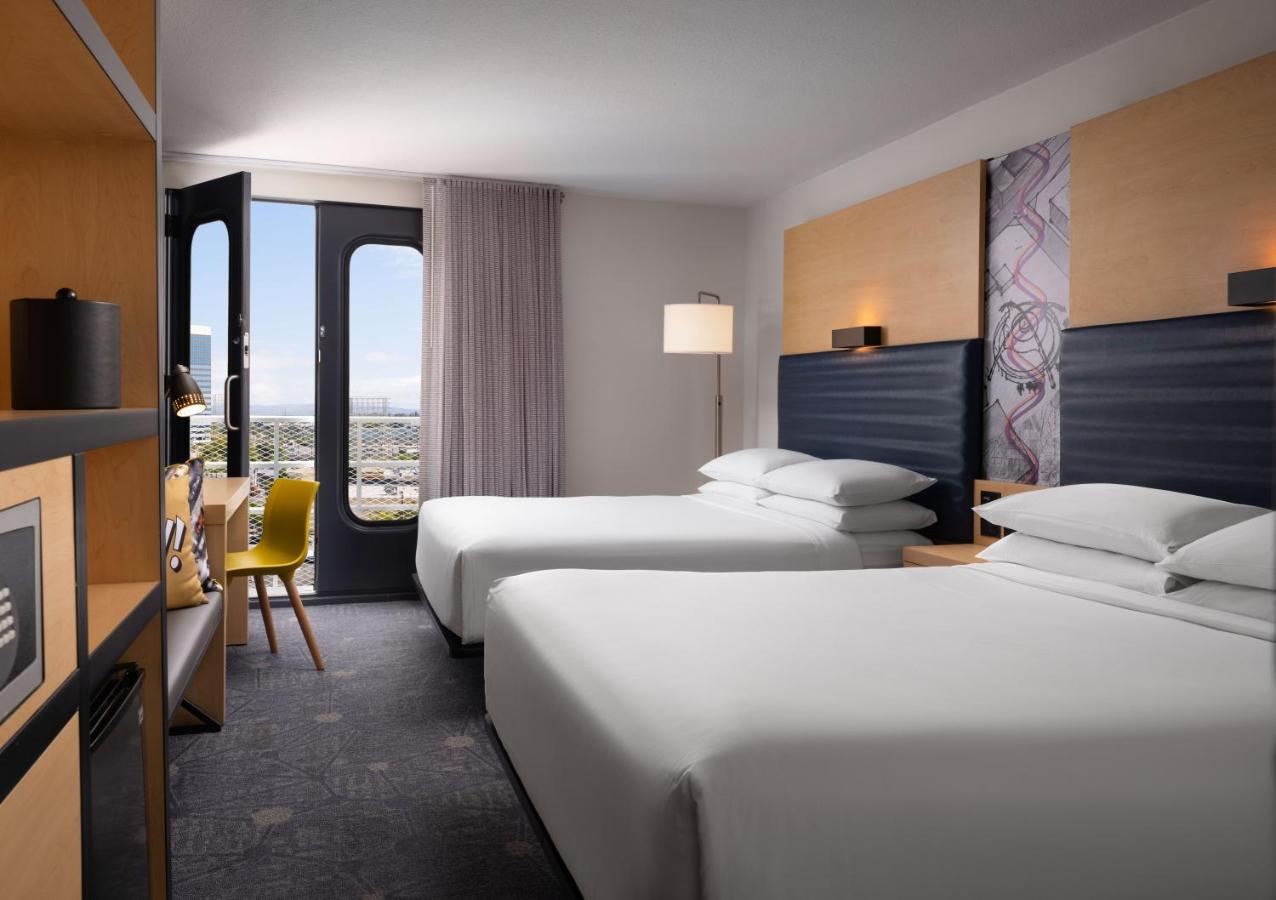 Breezy 2 Queens, Guest room, 2 Queen at Aloft by Marriott El Segundo - Los Angeles Airport