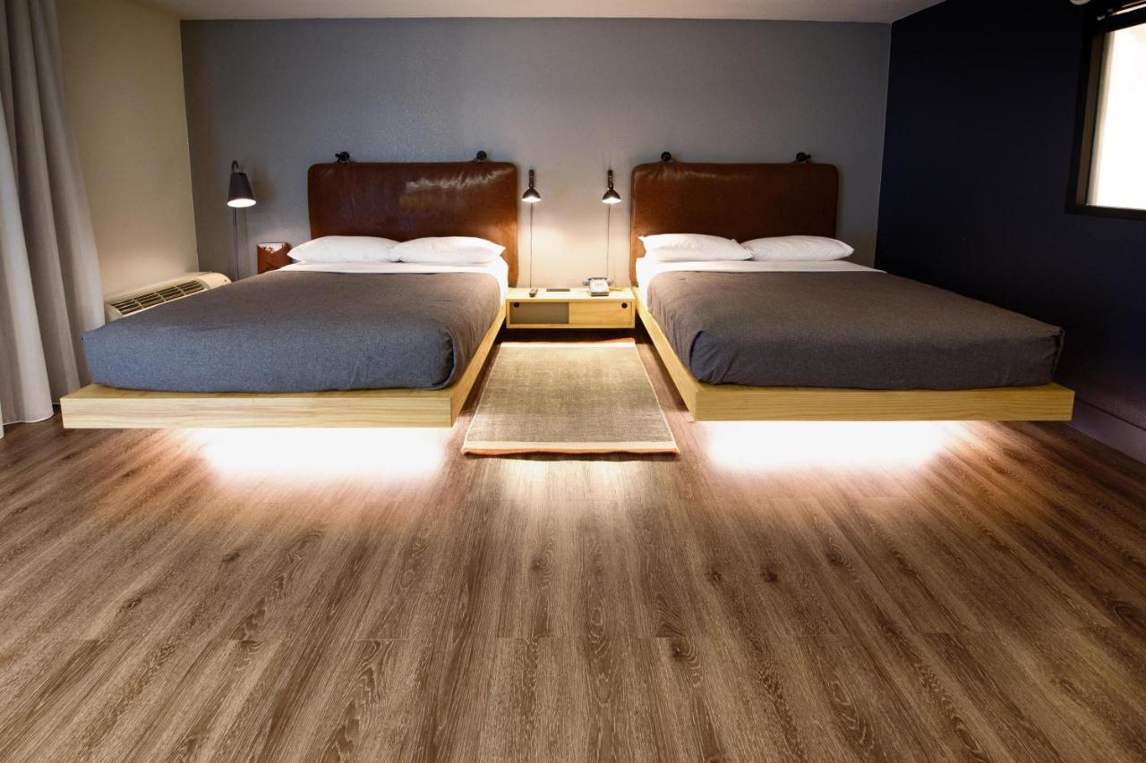 Ground Floor Queen Room with Two Queen Beds and Poolside View at MOXY Phoenix Tempe/ASU Area