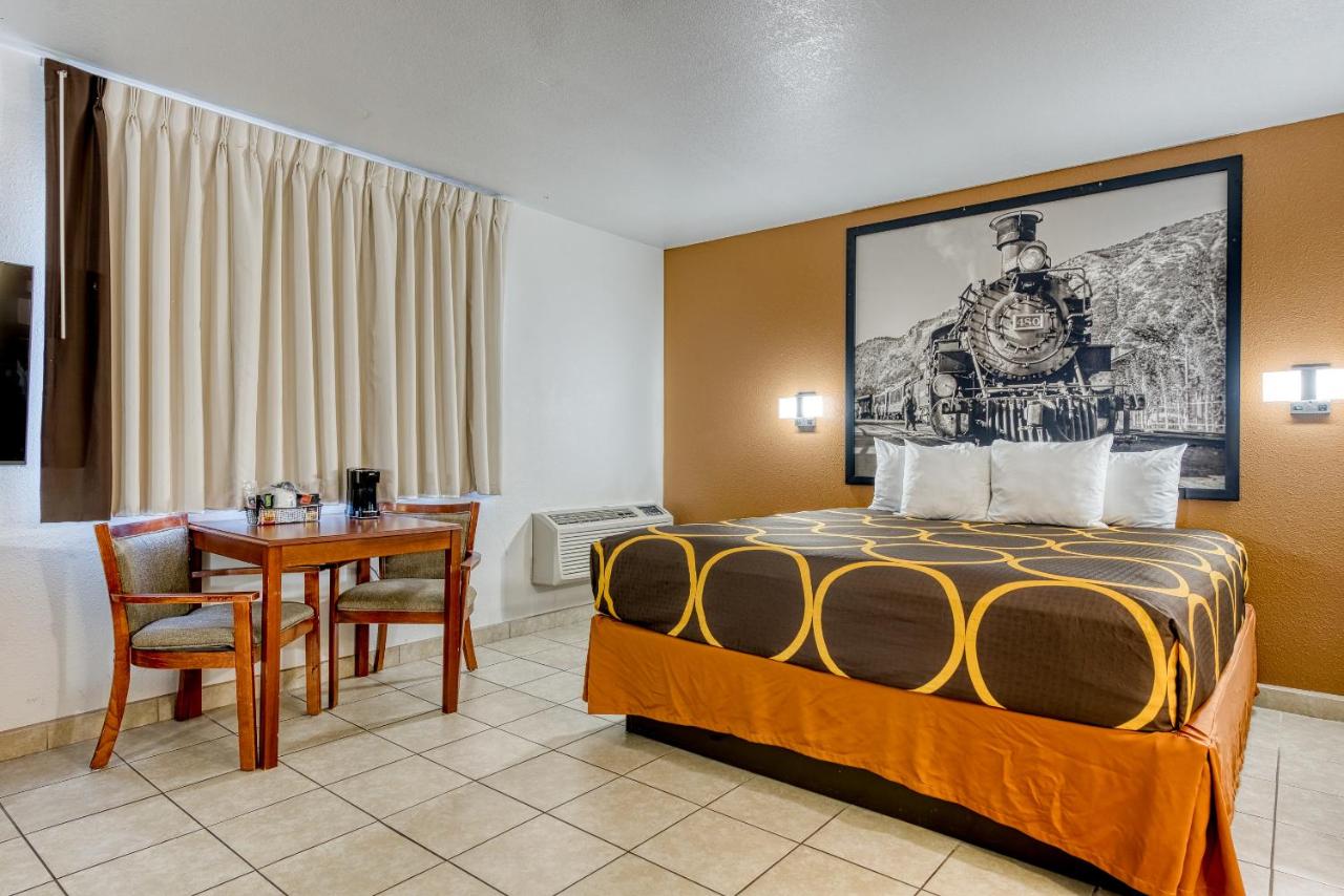 King Room with Two King Beds and Mobility Access - Dog Friendly/Non-Smoking at Super 8 by Wyndham Alamosa