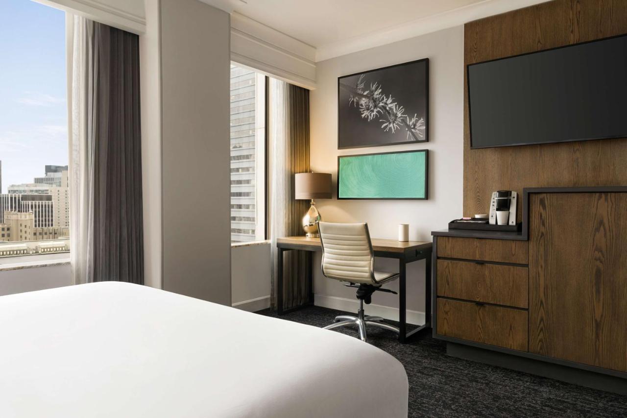 King Room with Partial Water and Skyline View at Hilton Motif Seattle