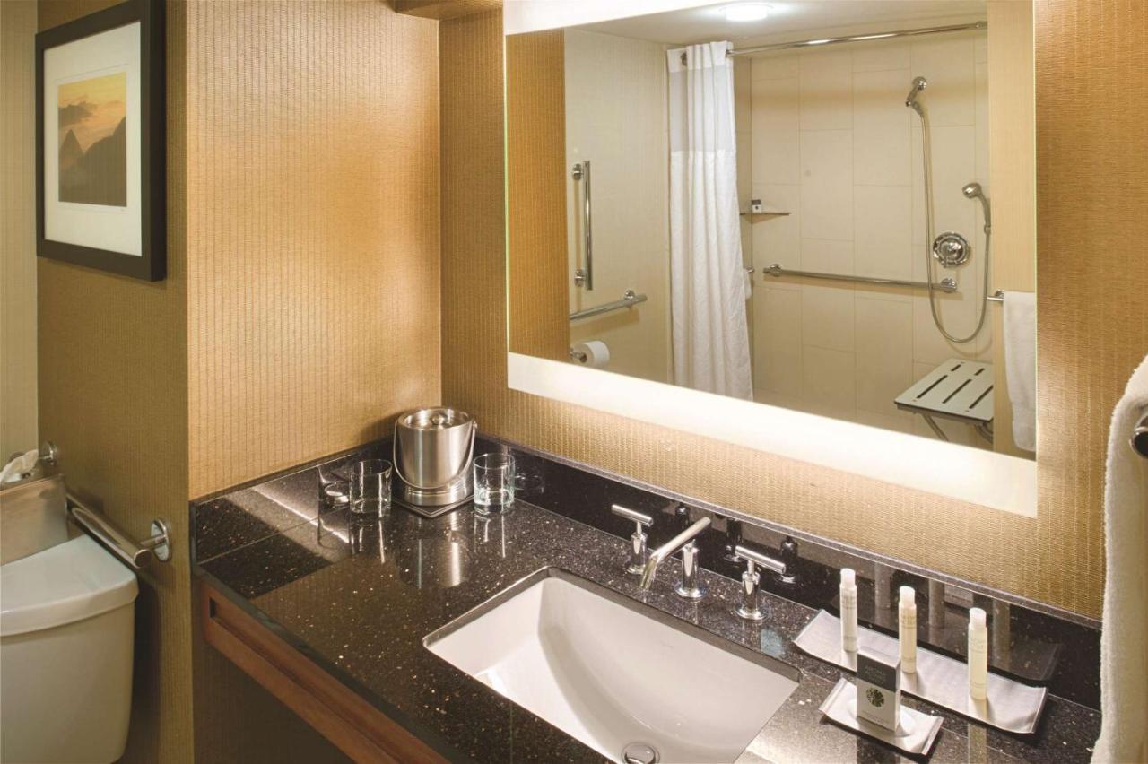 Queen Room with Two Queen Beds with Roll in Shower - Hearing Accessible at DoubleTree by Hilton Seattle Airport
