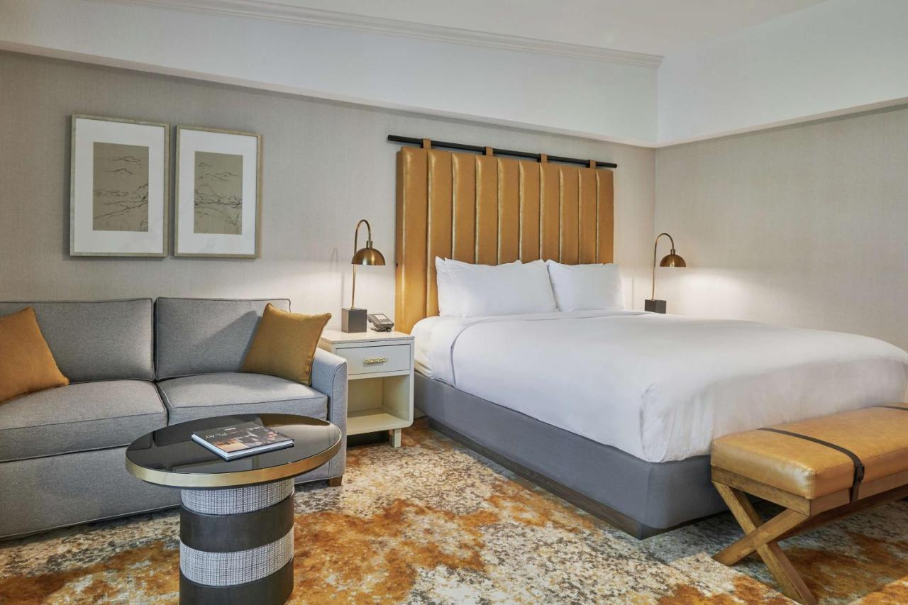 Corner King Suite with Soaking Tub & Balcony at The Inn at Saratoga, Tapestry Collection by Hilton
