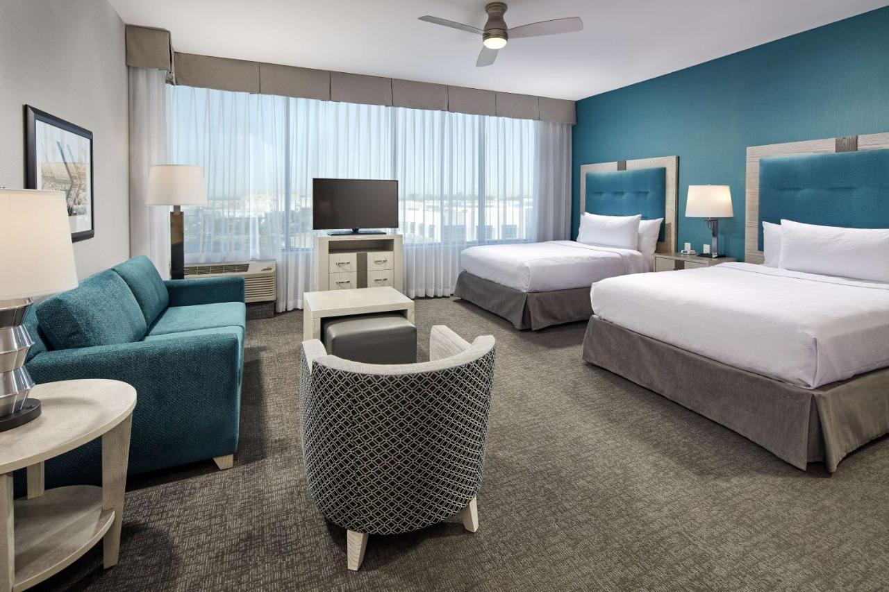 Corner Queen Studio Suite with Two Queen Beds - Non-Smoking at Homewood Suites by Hilton Long Beach Airport