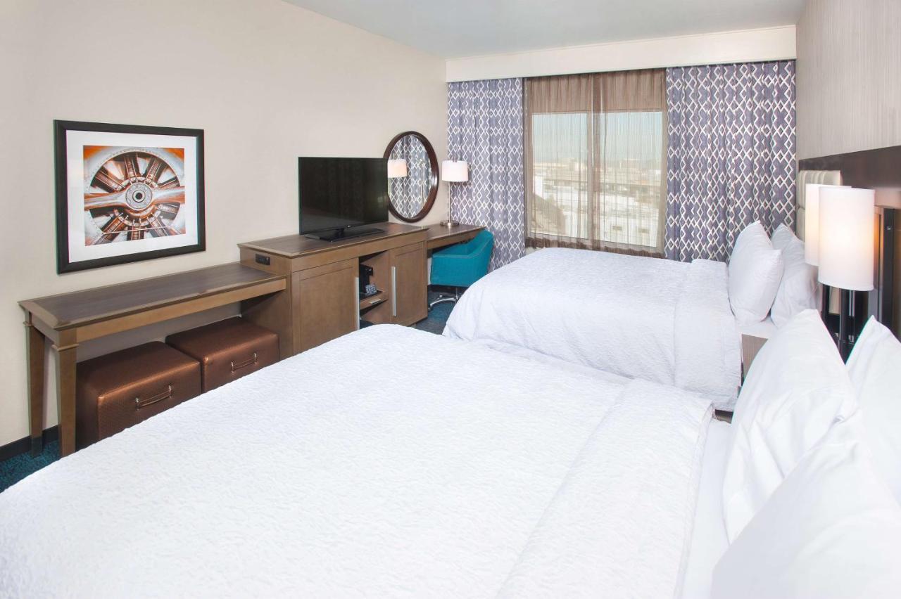 Queen Room with Two Queen Beds - Hearing Accessible - Non-Smoking at Hampton Inn & Suites LAX El Segundo