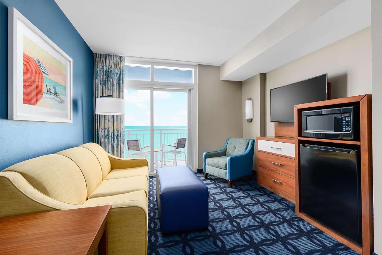 Queen Studio Suite with Ocean View - Hearing Accessible at Homewood Suites by Hilton Myrtle Beach Oceanfront