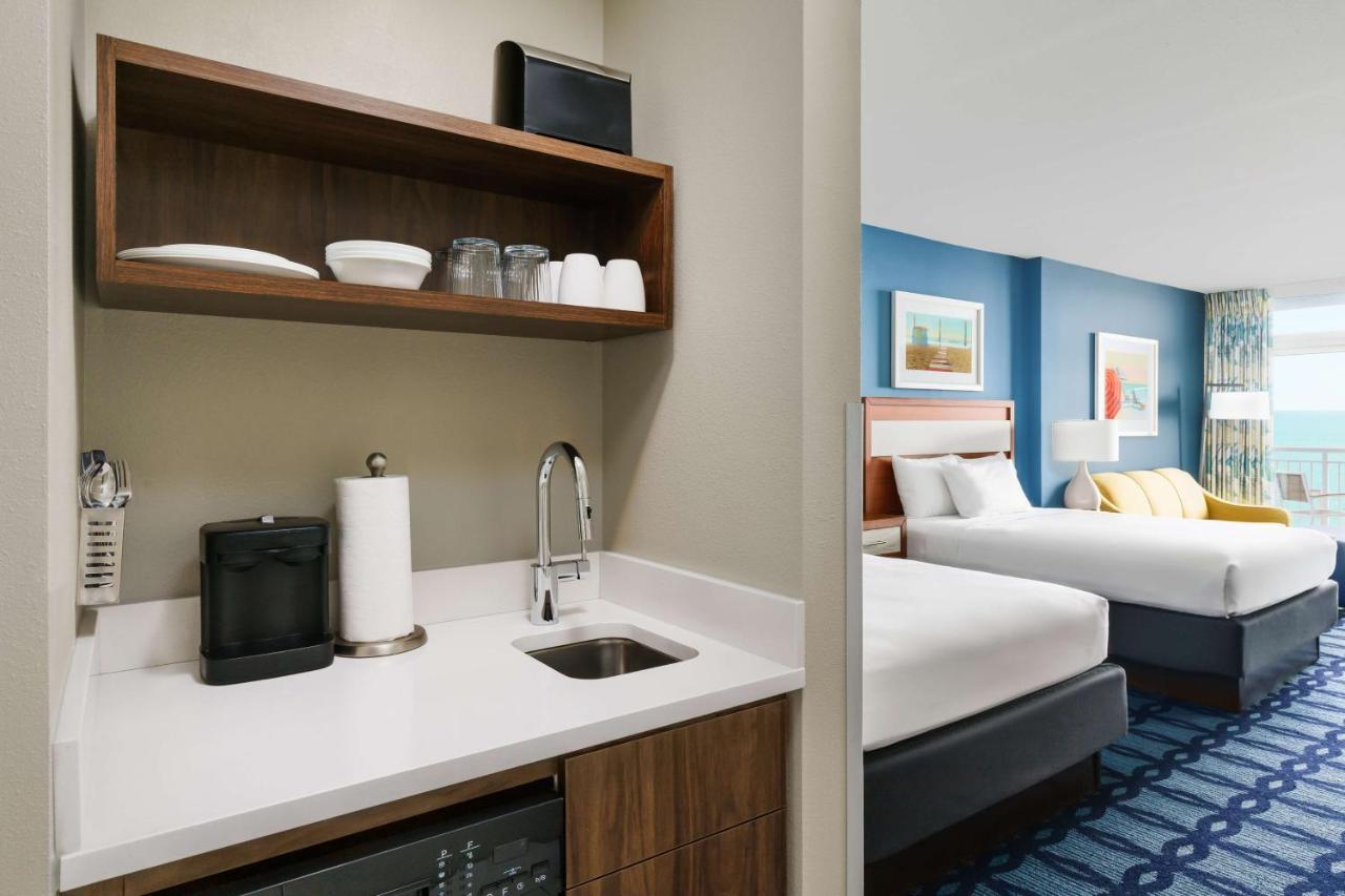 Queen Studio Suite with Ocean View - Hearing Accessible at Homewood Suites by Hilton Myrtle Beach Oceanfront