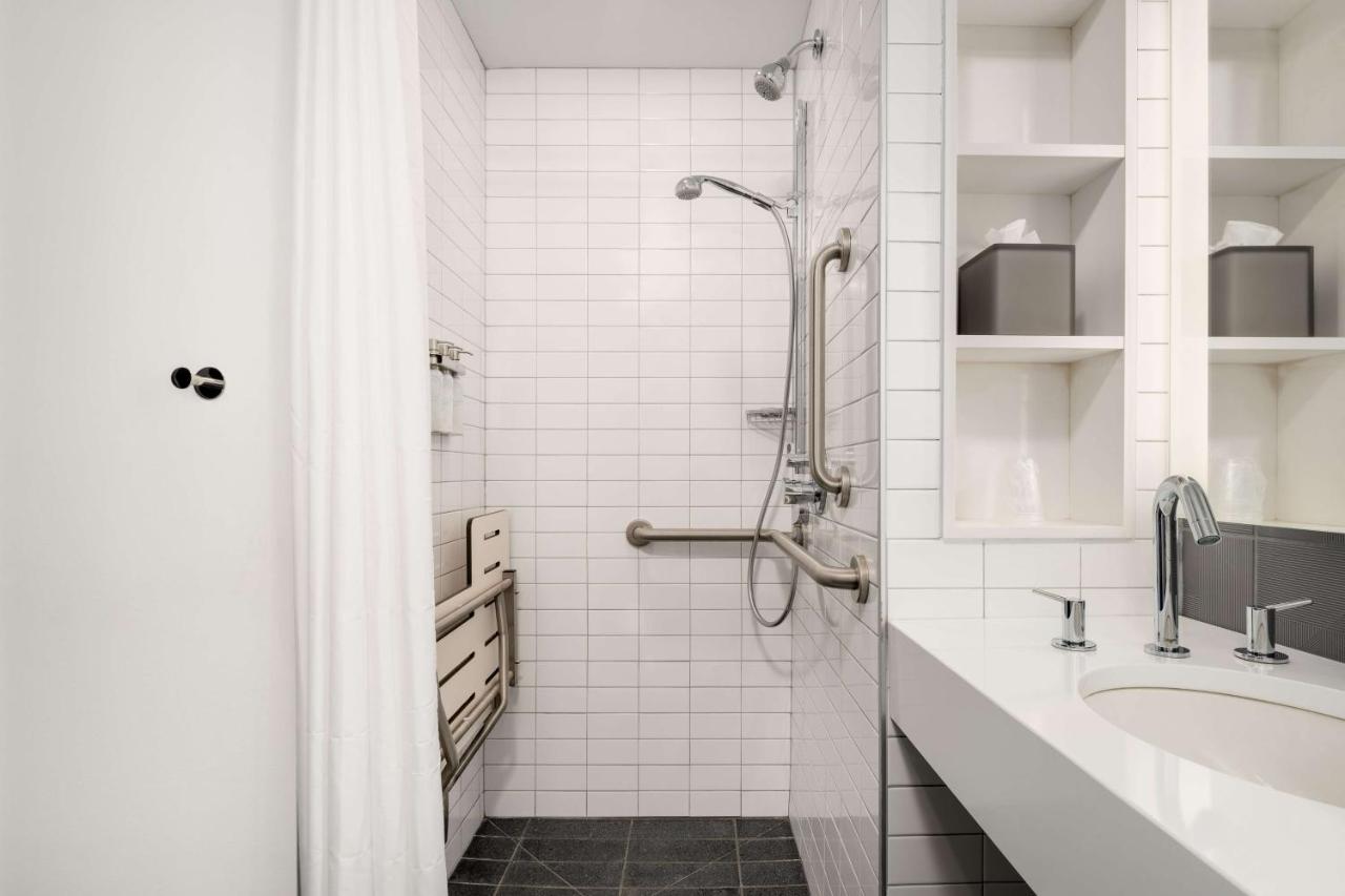 Queen Room with Walk-In Shower - Mobility Accessible at Motto by Hilton Philadelphia Rittenhouse Square