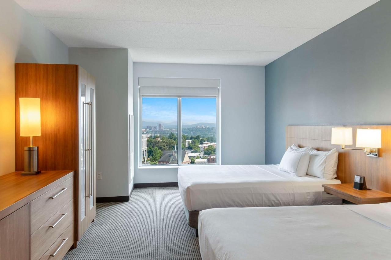 Queen Room with Two Queen Beds and Mountain View at DoubleTree by Hilton Asheville Downtown