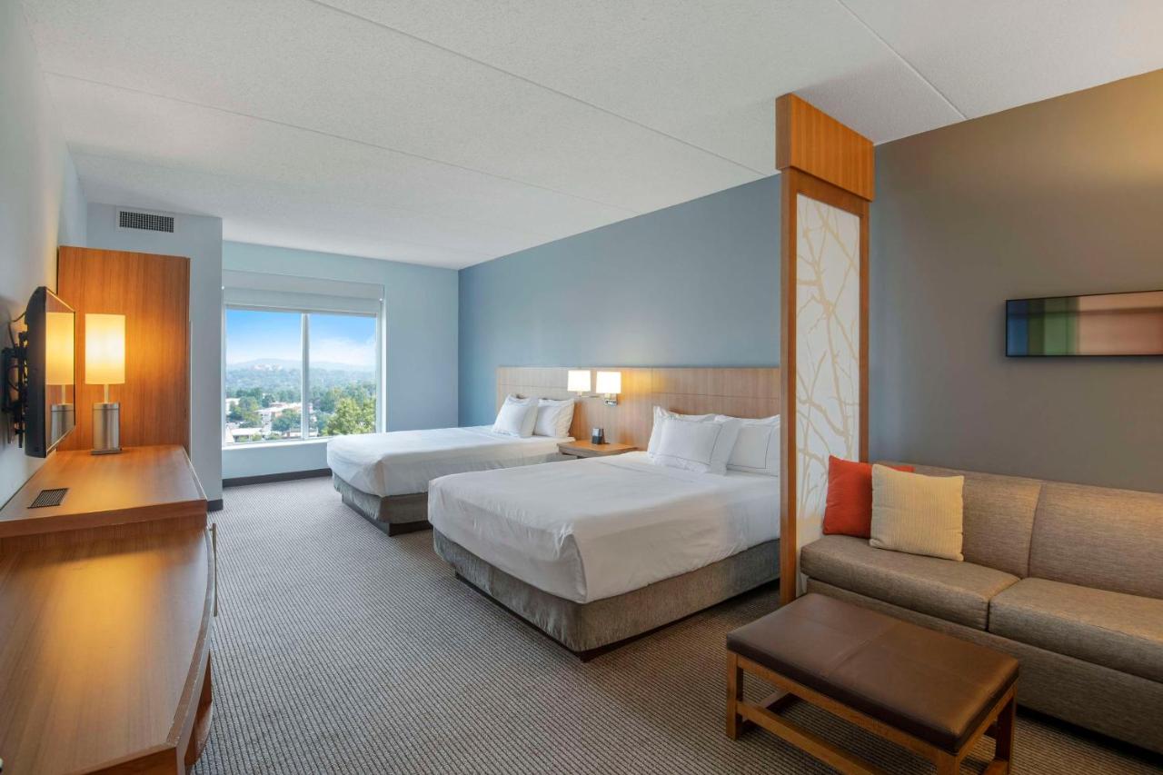 Queen Room with Two Queen Beds and Mountain View at DoubleTree by Hilton Asheville Downtown