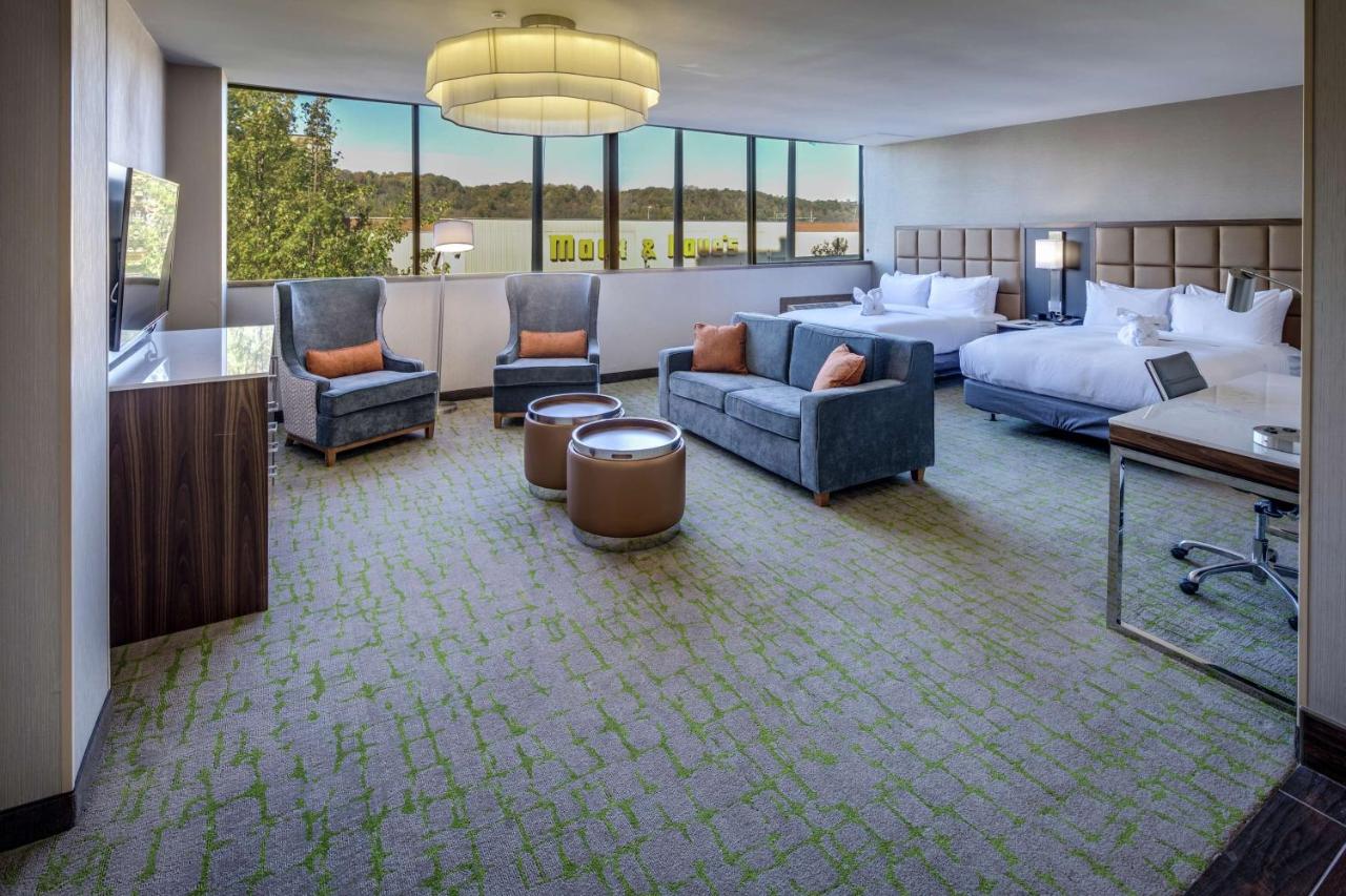 Queen Junior Suite with Two Queen Beds at DoubleTree by Hilton Huntington