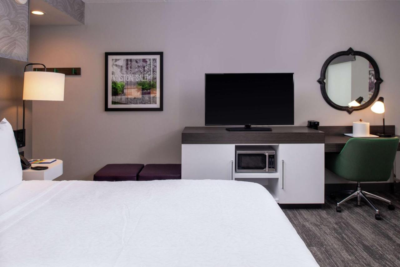 King Room at Hampton Inn & Suites Winston-Salem Downtown