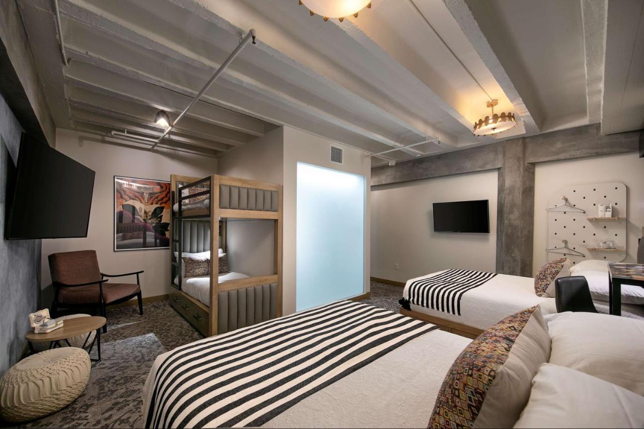 Queen Studio with Two Twin Bunk Beds at The Wayfarer Downtown LA, Tapestry Collection by Hilton