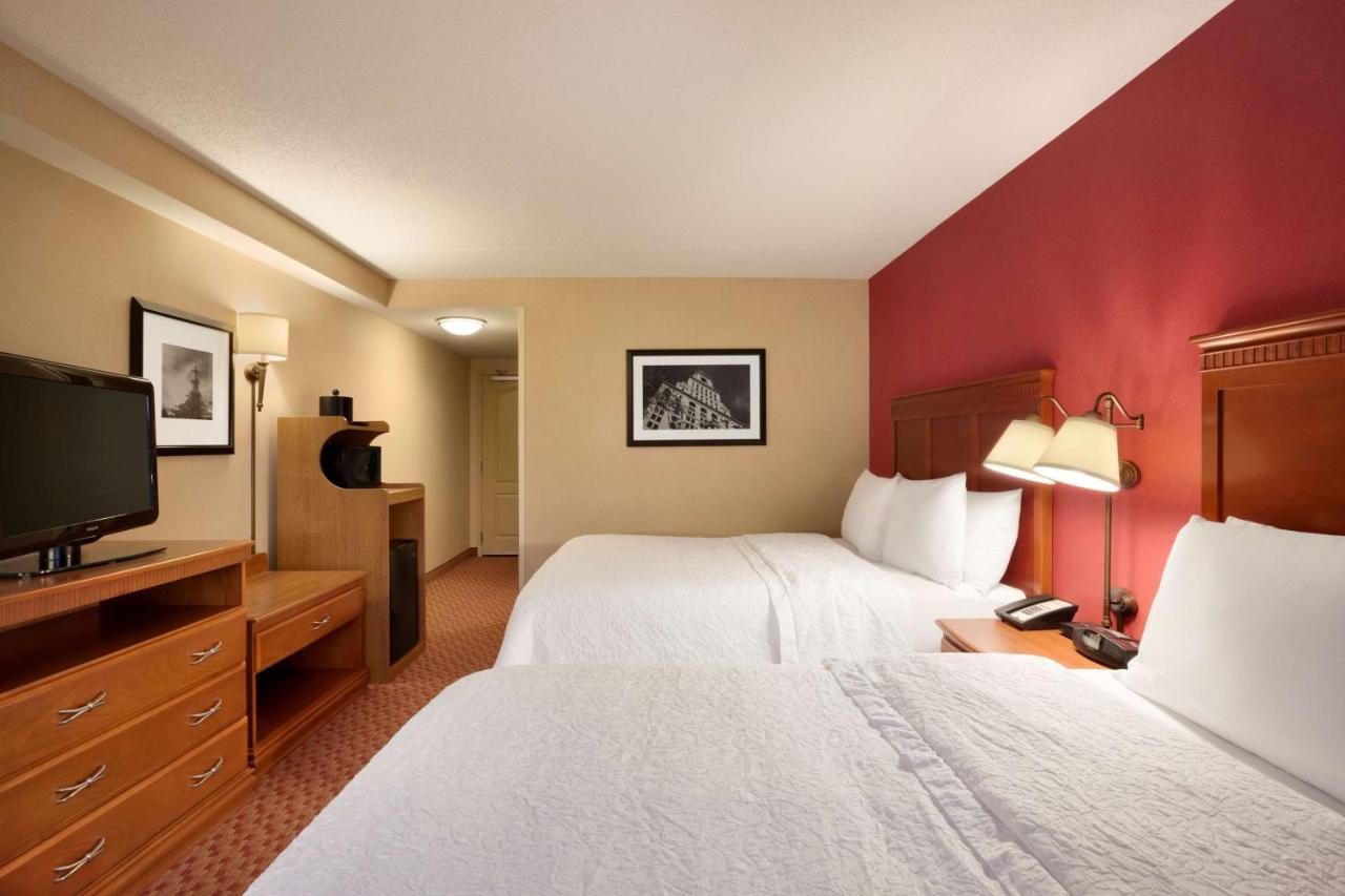 Queen Room with Two Queen Beds - Disability Access/Hearing Accessible - Non-Smoking at Hampton Inn & Suites Hartford/East Hartford