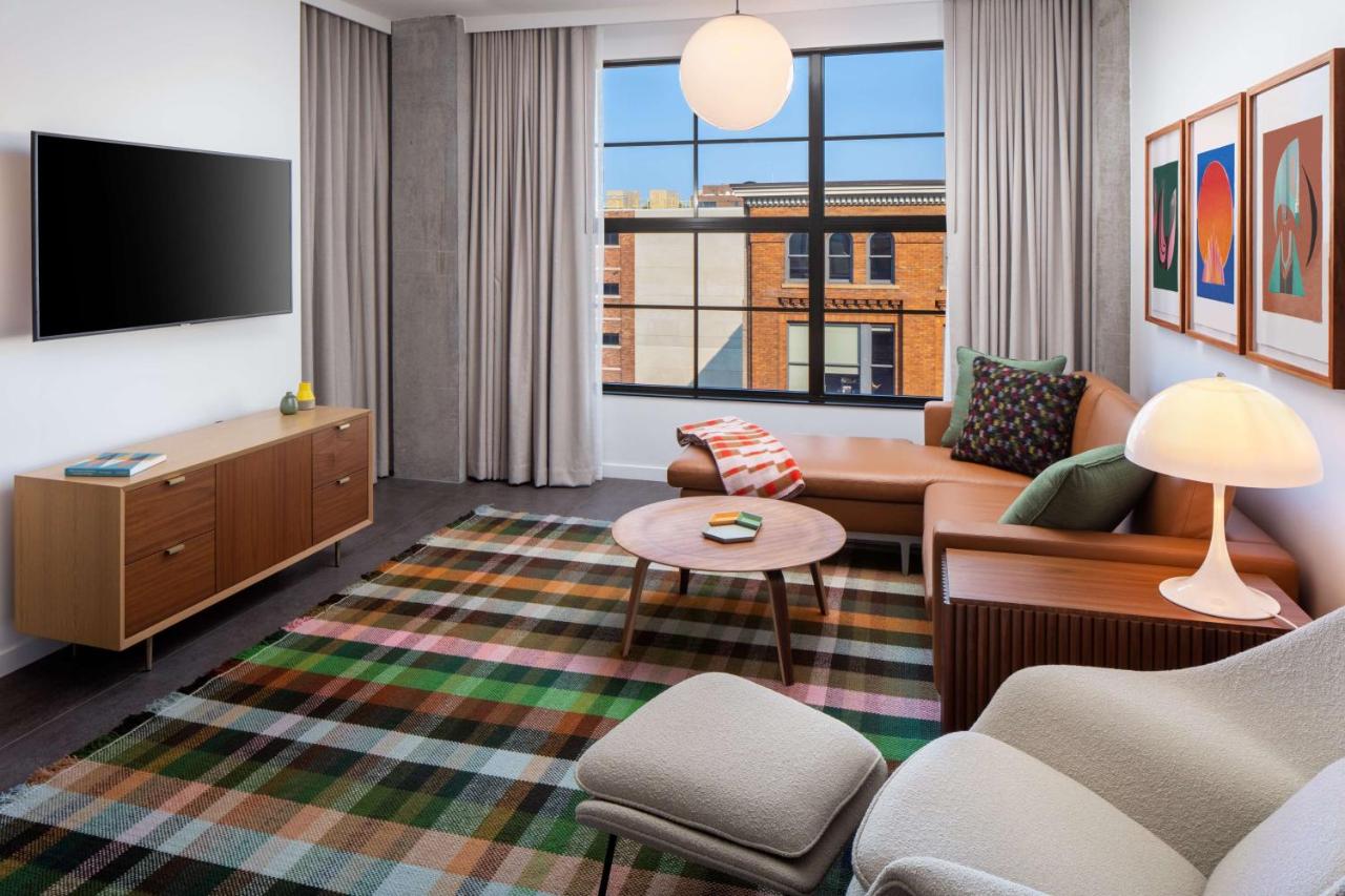 King Studio Suite with Balcony - Hearing Accessible at Canopy by Hilton Grand Rapids Downtown