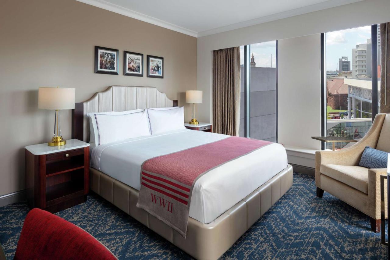 Deluxe King Corner Room at Higgins Hotel, Official Hotel of The National WWII Museum, Curio Collection by Hilton