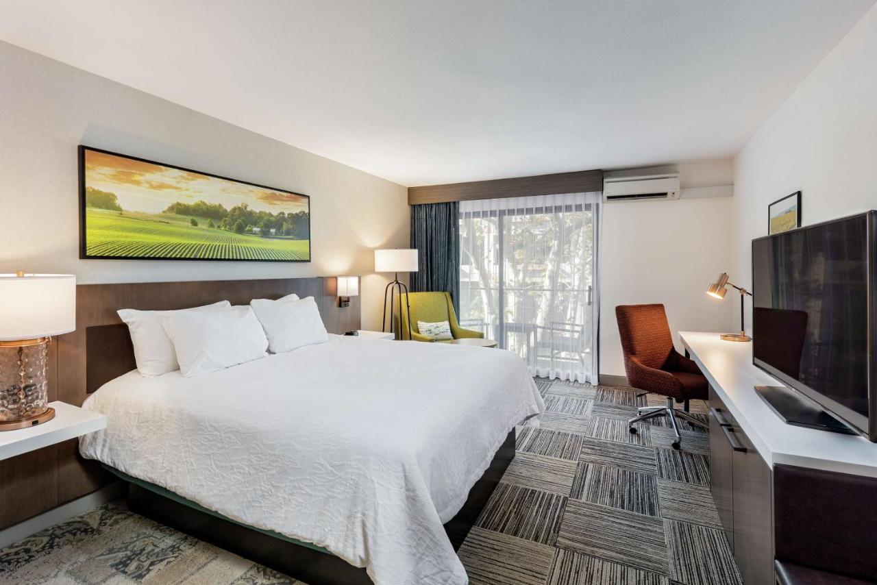 King Room with large Balcony at Hilton Garden Inn Davis Downtown