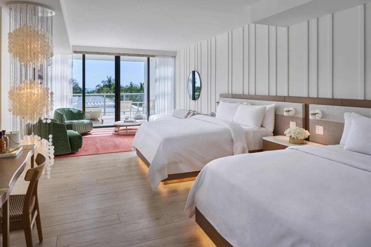 Fabulous Studio, 1 Bedroom Suite, 2 Queen, Ocean View, Balcony at Delano Miami Beach